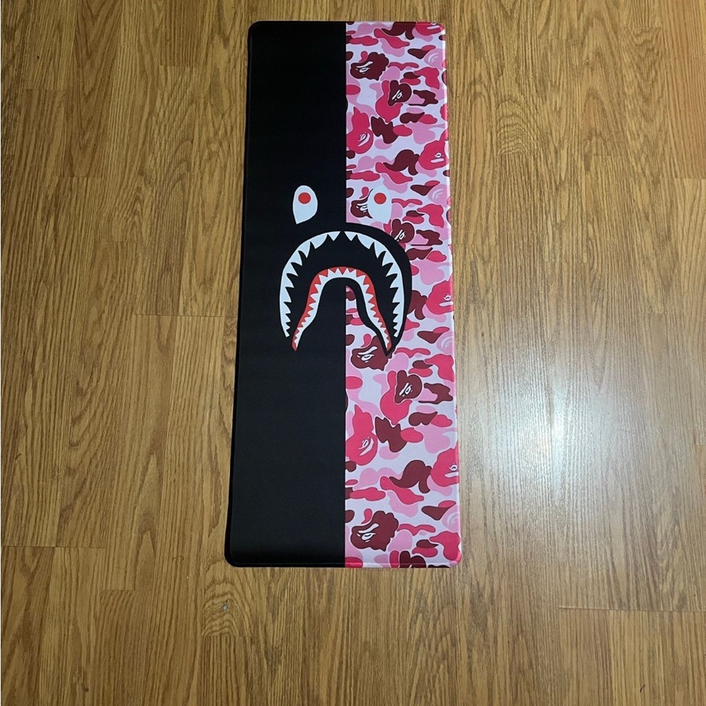 HypeBeast X Bape Black and Pink Gaming Mat